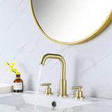 Widespread Basin Tap with Rotating Gooseneck Spout