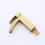 Deck Faucet with Curved Waterfall Spout and Base Plate