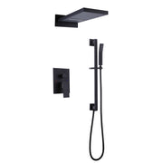 Wall-Mounted Shower System with Handheld Slide Bar Combo Set