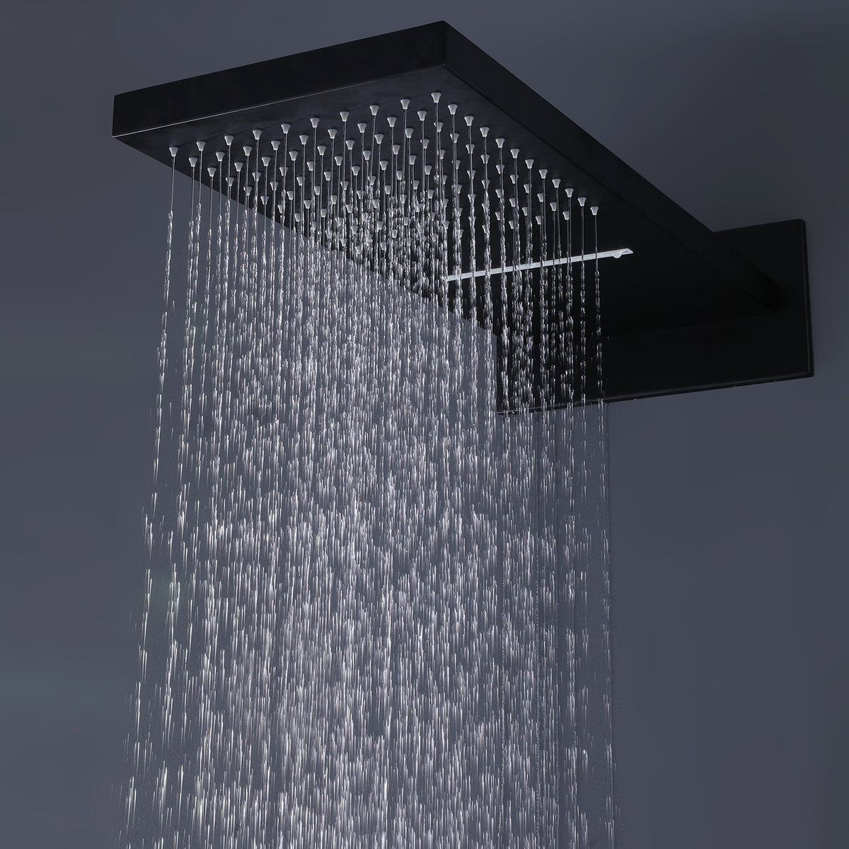 Wall-Mounted Shower System with Handheld Slide Bar Combo Set