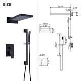 Wall Mount Pressure Balance Shower System with Embedded Box RB1080