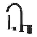 Deck Mounted 4 Hole Bathtub Filler Faucet With Double Handle RB1083
