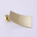 Brushed Gold Waterfall Spout Bathtub Faucet with Hand Shower RB1087