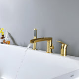 Deck Mounted Waterfall Roman Tub Faucet with Handshower RB1089