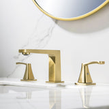 Two Handle Basin Widespread Bathroom Vanity Sink Faucet Deck Mounted RB1098