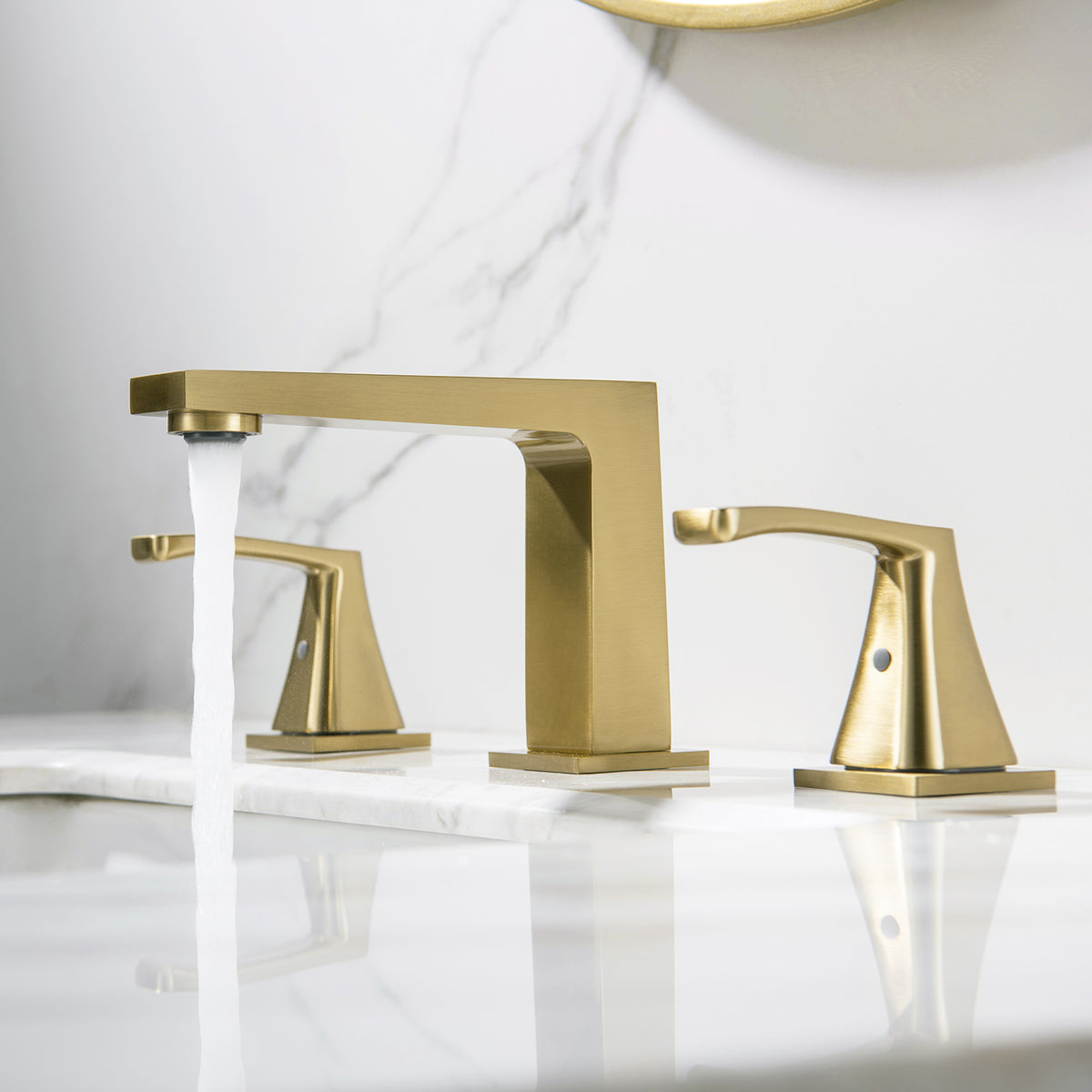 Widespread Deck-Mounted Vanity Faucet