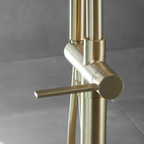 golden freestanding bathtub faucet handle