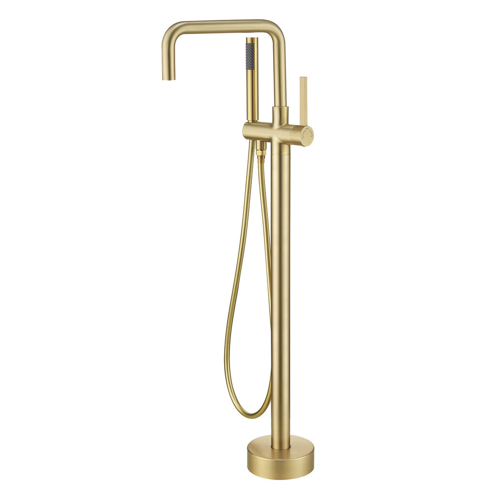 Floor Mounted Freestanding Clawfoot Tub Faucet with Handshower RB1101