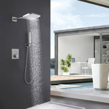 Wall Mounted Concealed Thermostatic Waterfall & Rainfall Shower System RB1103