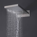 Brushed Nickel Thermostatic Shower System with 3 Body Jets Spray