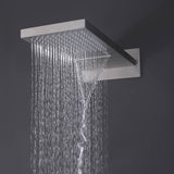 Brushed Nickel Thermostatic Shower System with 3pcs Body Jets Spray RB1119
