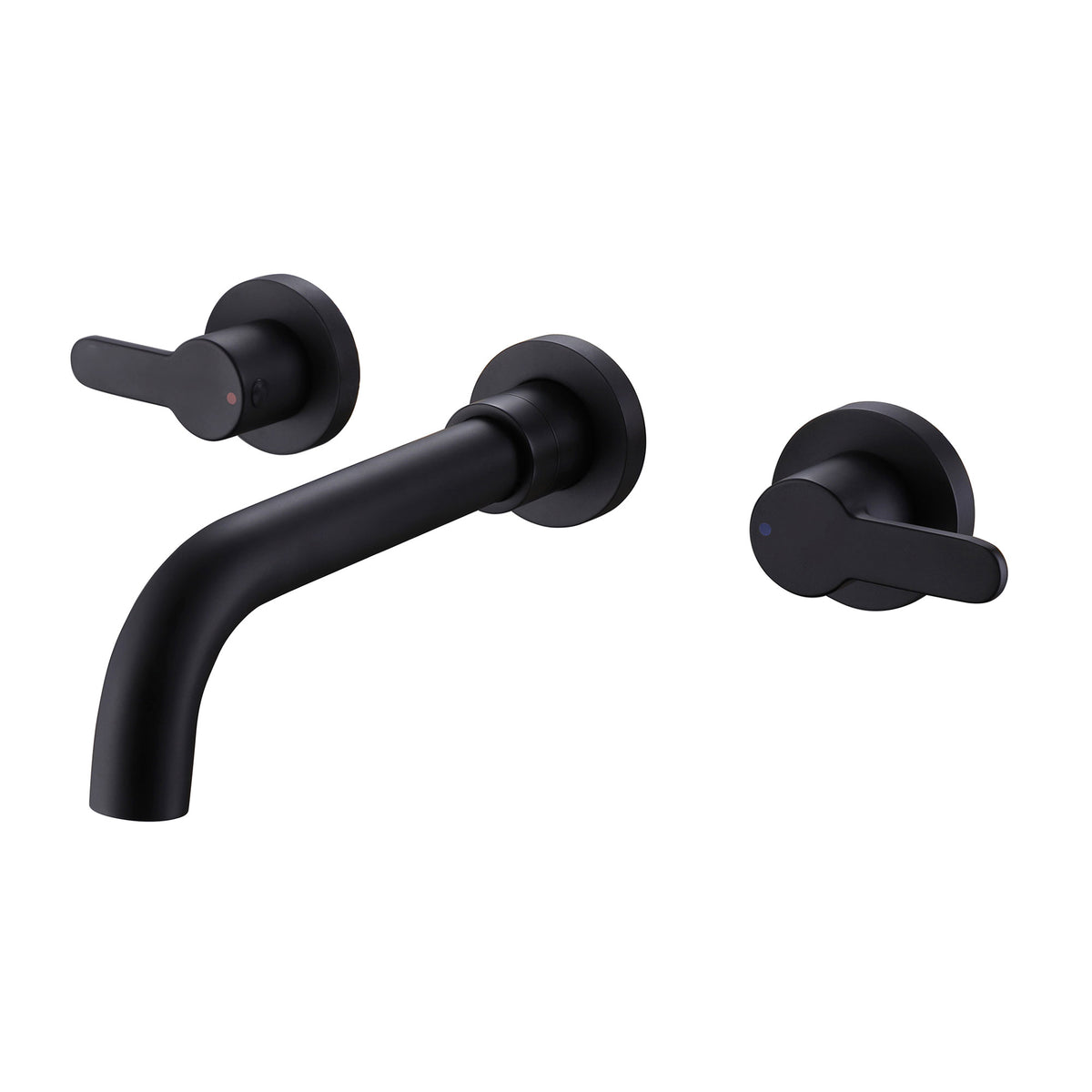Wall-Mounted Modern Bathroom Sink Faucet with Integrated Valve