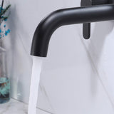 Wall Mount Bathroom Sink Faucet Rough-in Valve Included Matte Black RB1126