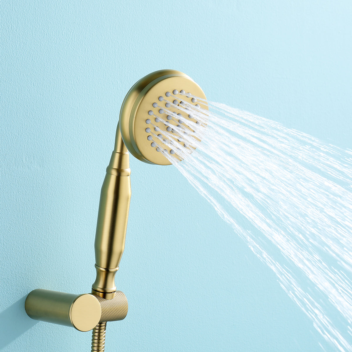Vintage Rain Shower System with Tub Spout and Hand Shower