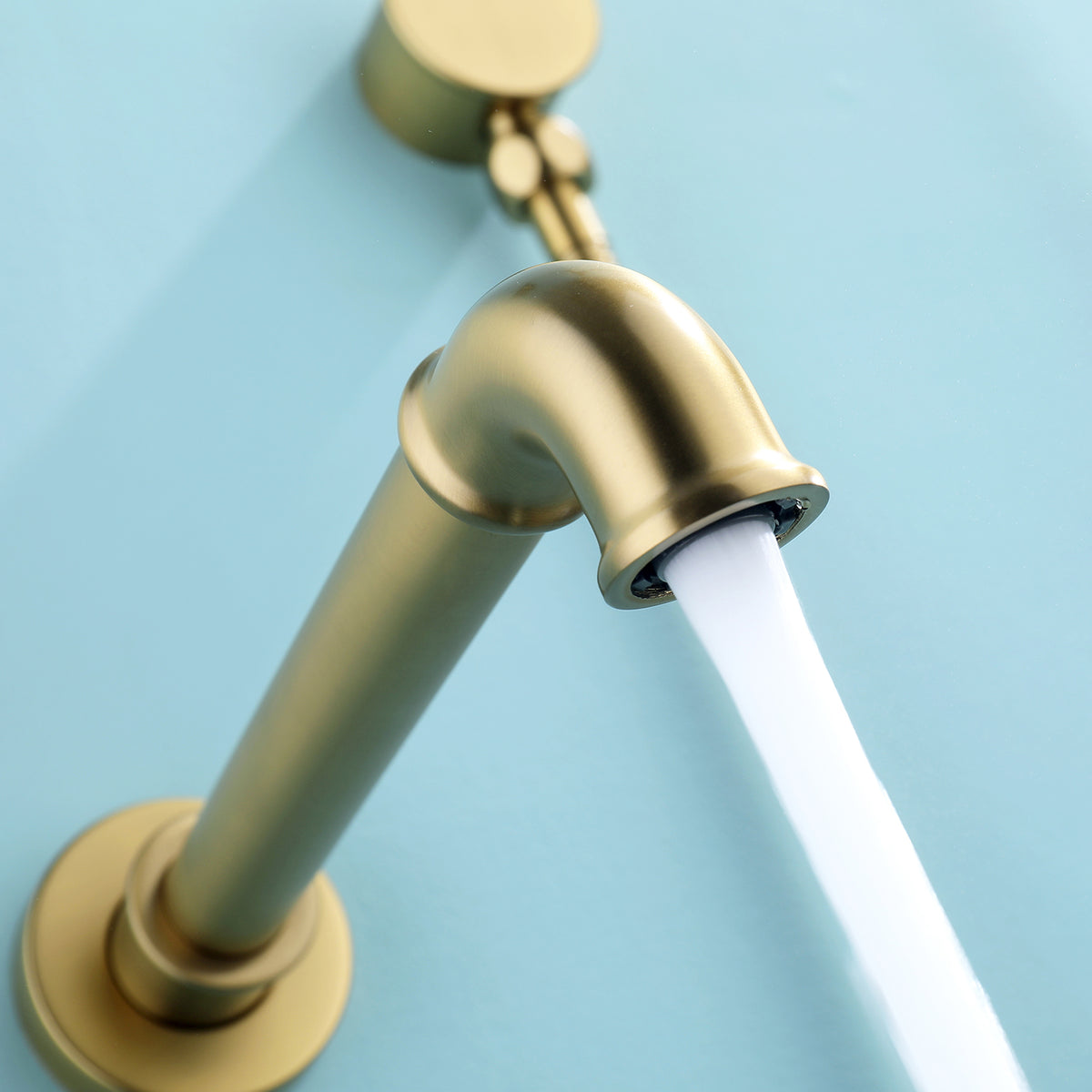 Vintage Rain Shower System with Tub Spout and Hand Shower