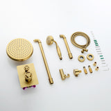 Wall-Mounted Rain Shower Set with Bathtub Spout