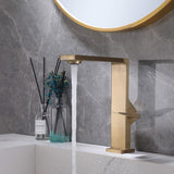 single handle gole sink faucet opening