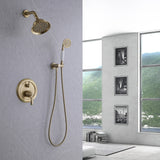 Complete Wall-Mounted Shower Faucet Set with Rough-In Valve