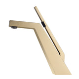 Brushed Gold Single Hole Modern Bathroom Sink Faucet RB1194