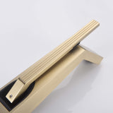 Designer Angled Spout Faucet with Flat Lever Handle