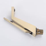 Designer Angled Spout Faucet with Flat Lever Handle