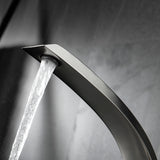 Deck Mounted Basin Single Handle Brushed Nickel Bathroom Faucet RB0726