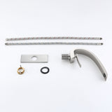 Deck Mounted Basin Single Handle Brushed Nickel Bathroom Faucet RB0726