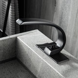 Deck Mounted Basin Single Handle Matte Black Bathroom Faucet RB0725